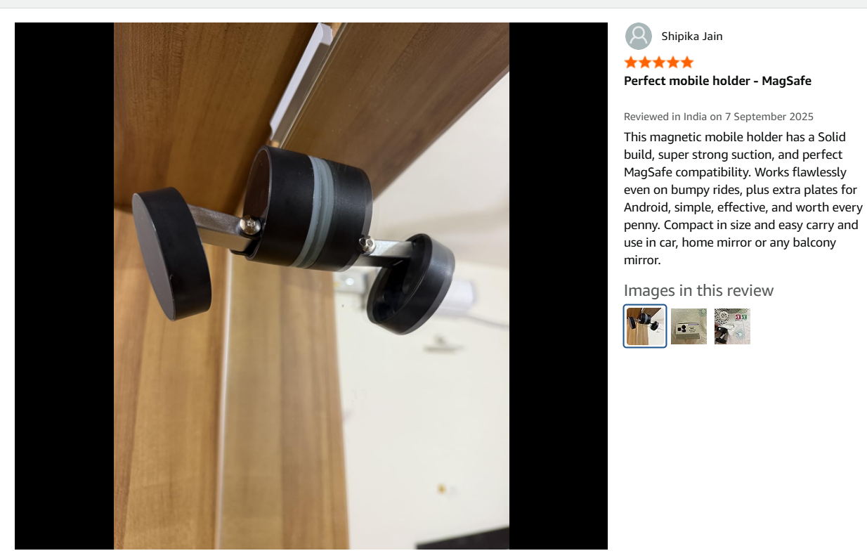 MAARUT Vacuum Magnetic Suction Phone Holder