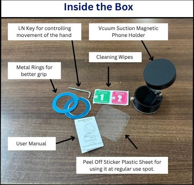 MAARUT Vacuum Magnetic Suction Phone Holder