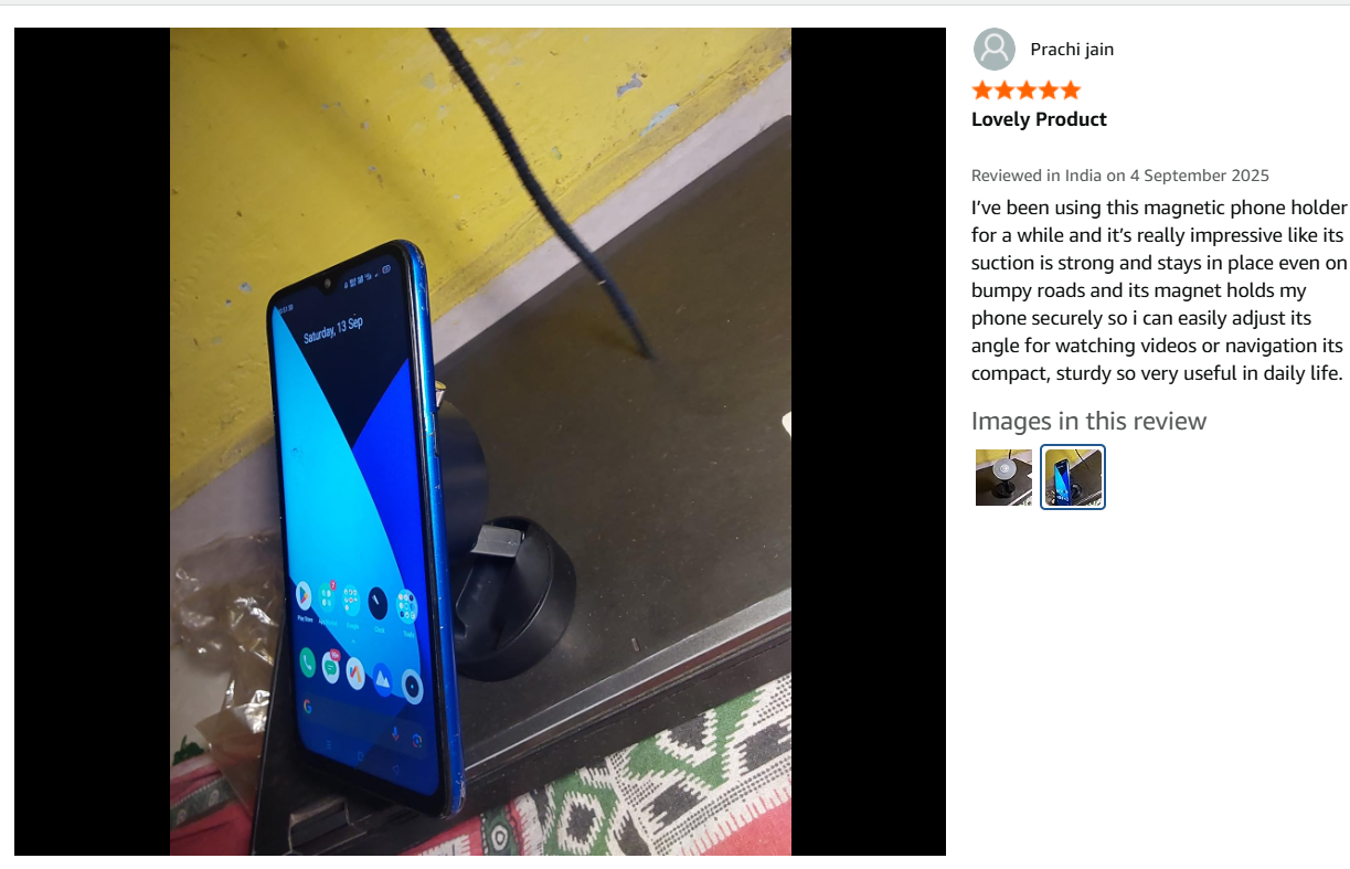 MAARUT Vacuum Magnetic Suction Phone Holder